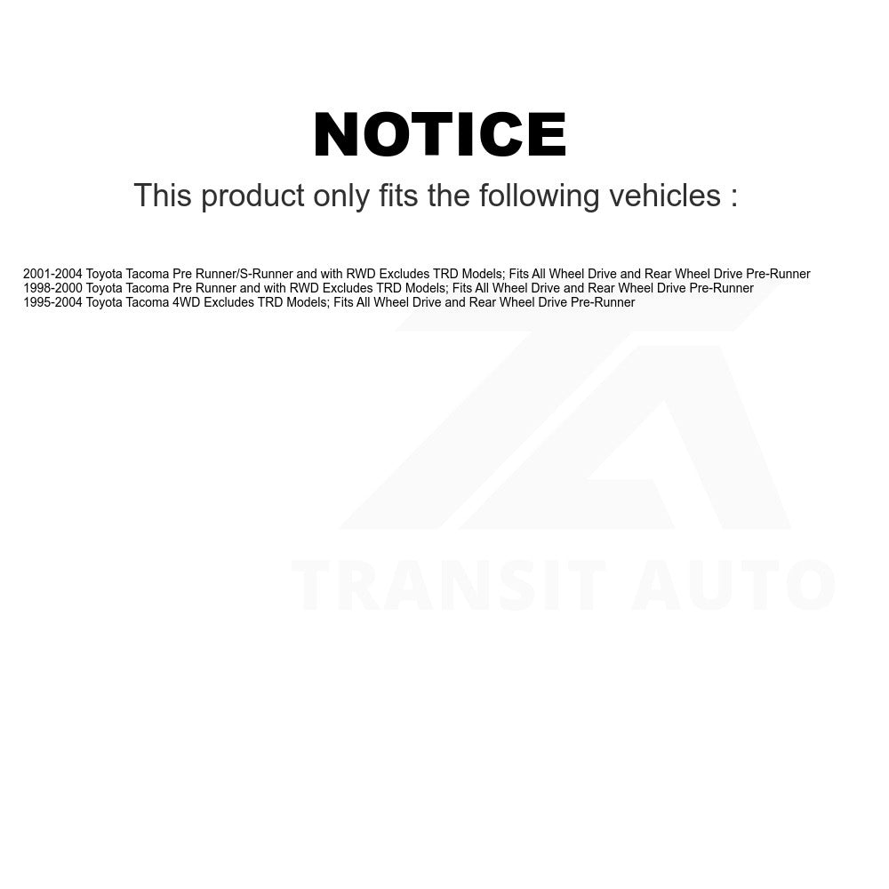 Front Right Suspension Strut Coil Spring Assembly 78A-11082 For Toyota Tacoma Excludes TRD Models; Fits All Wheel Drive Rear Pre-Runner