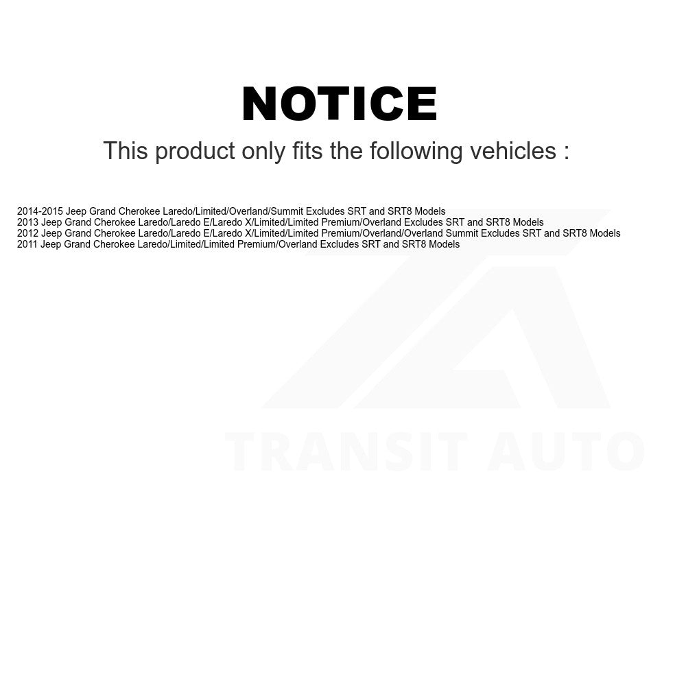 Front Right Suspension Strut Coil Spring Assembly 78A-11214 For Jeep Grand Cherokee Excludes SRT SRT8 Models