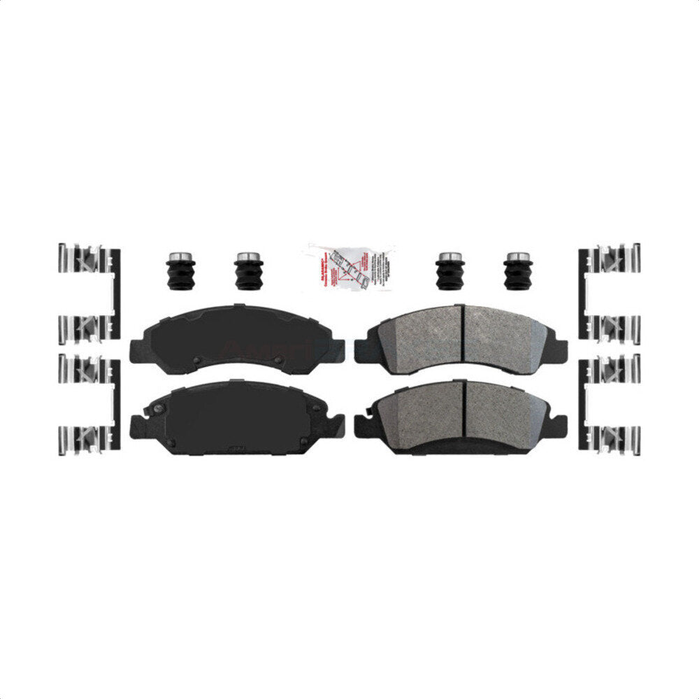 Front Semi-Metallic Disc Brake Pads NWF-ASD1363 For Chevrolet Silverado 1500 GMC Sierra Tahoe Cadillac Yukon Suburban Escalade XL Classic XTS Avalanche ESV Express LD EXT Savana Limited Cheyenne
