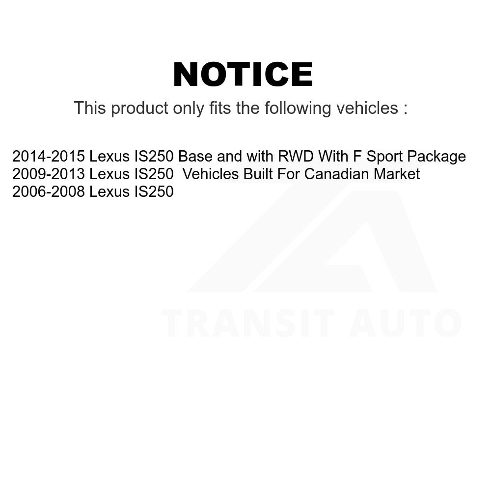 Front Semi-Metallic Disc Brake Pads NWF-PRM1178 For Lexus IS250