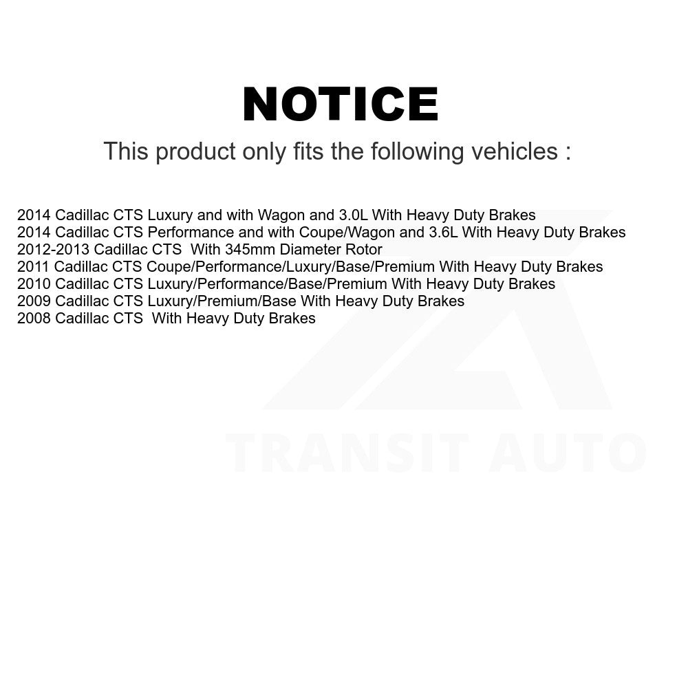 Front Semi-Metallic Disc Brake Pads NWF-PRM1331 For Cadillac CTS