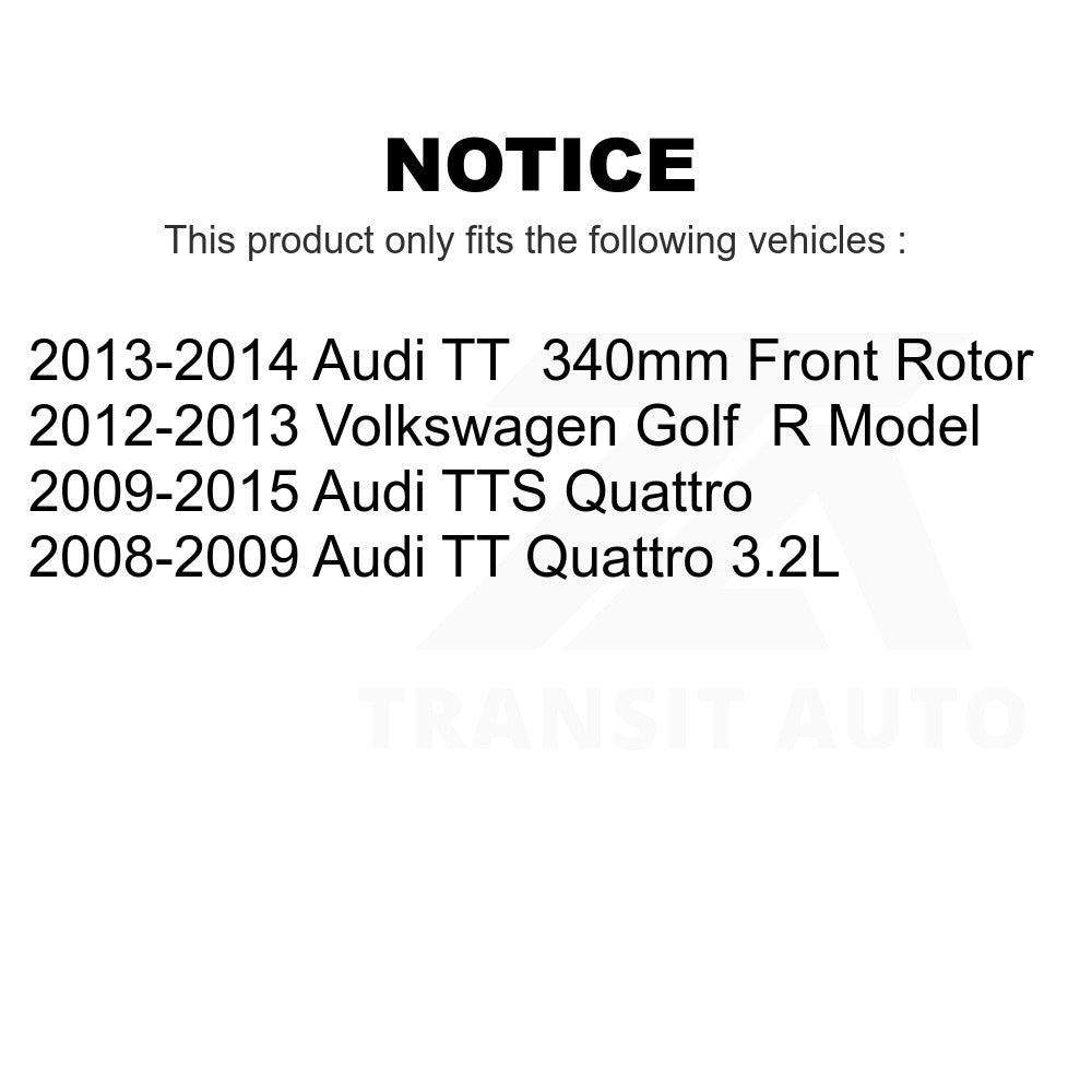 Front Semi-Metallic Disc Brake Pads NWF-PRM1359 For Volkswagen Golf Audi TT Quattro TTS