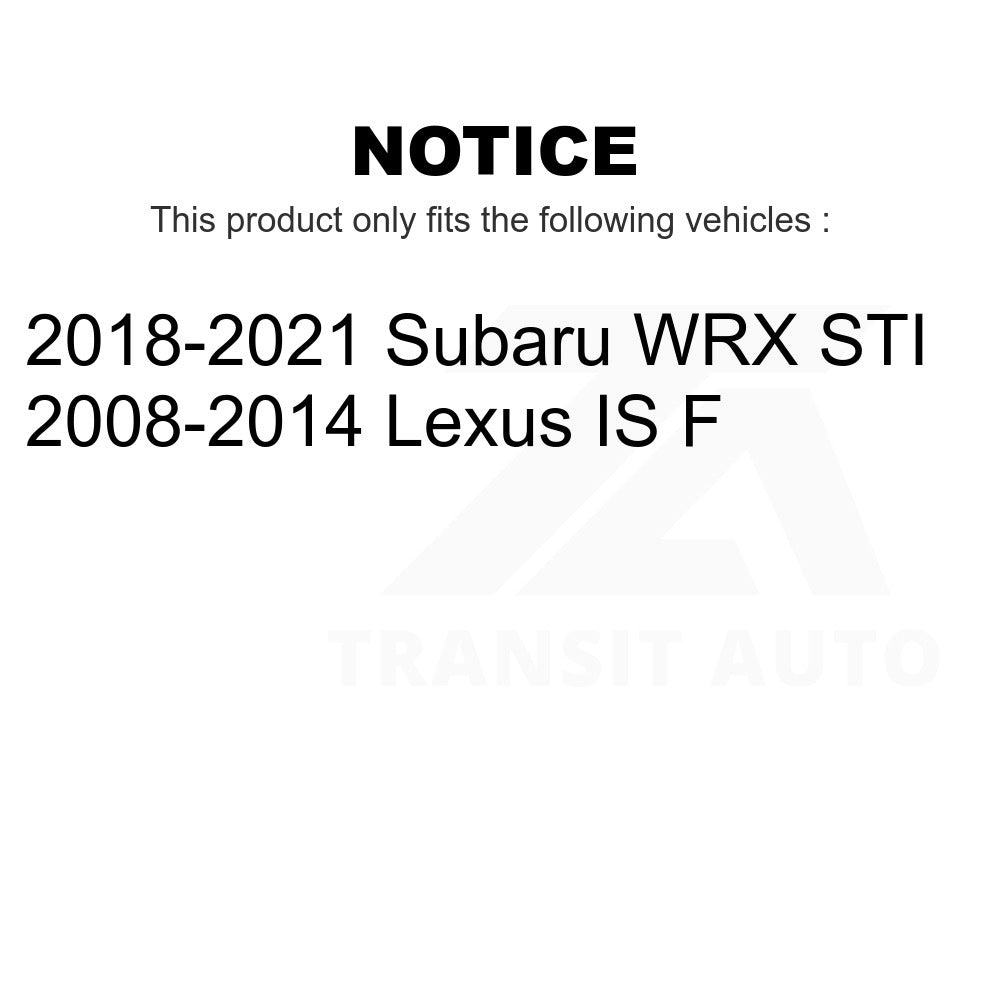 Front Semi-Metallic Disc Brake Pads NWF-PRM1365 For Subaru WRX STI Lexus IS F