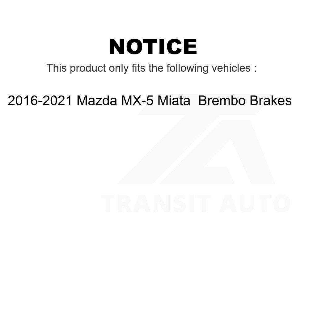 Front Semi-Metallic Disc Brake Pads NWF-PRM1379B For 2016-2021 Mazda MX-5 Miata Brembo Brakes