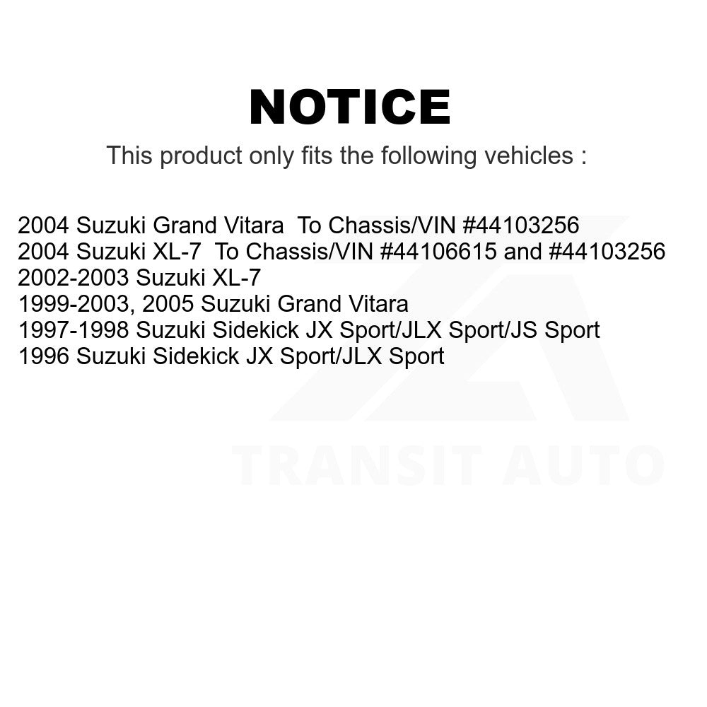 Front Semi-Metallic Disc Brake Pads NWF-PRM680 For Suzuki Grand Vitara XL-7 Sidekick
