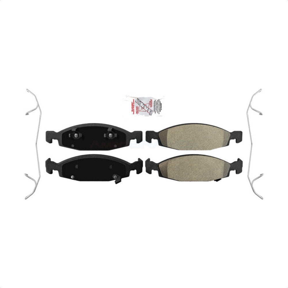 Front Semi-Metallic Disc Brake Pads NWF-PRM790 For 1999-2002 Jeep Grand Cherokee With Teves & ATE Caliper