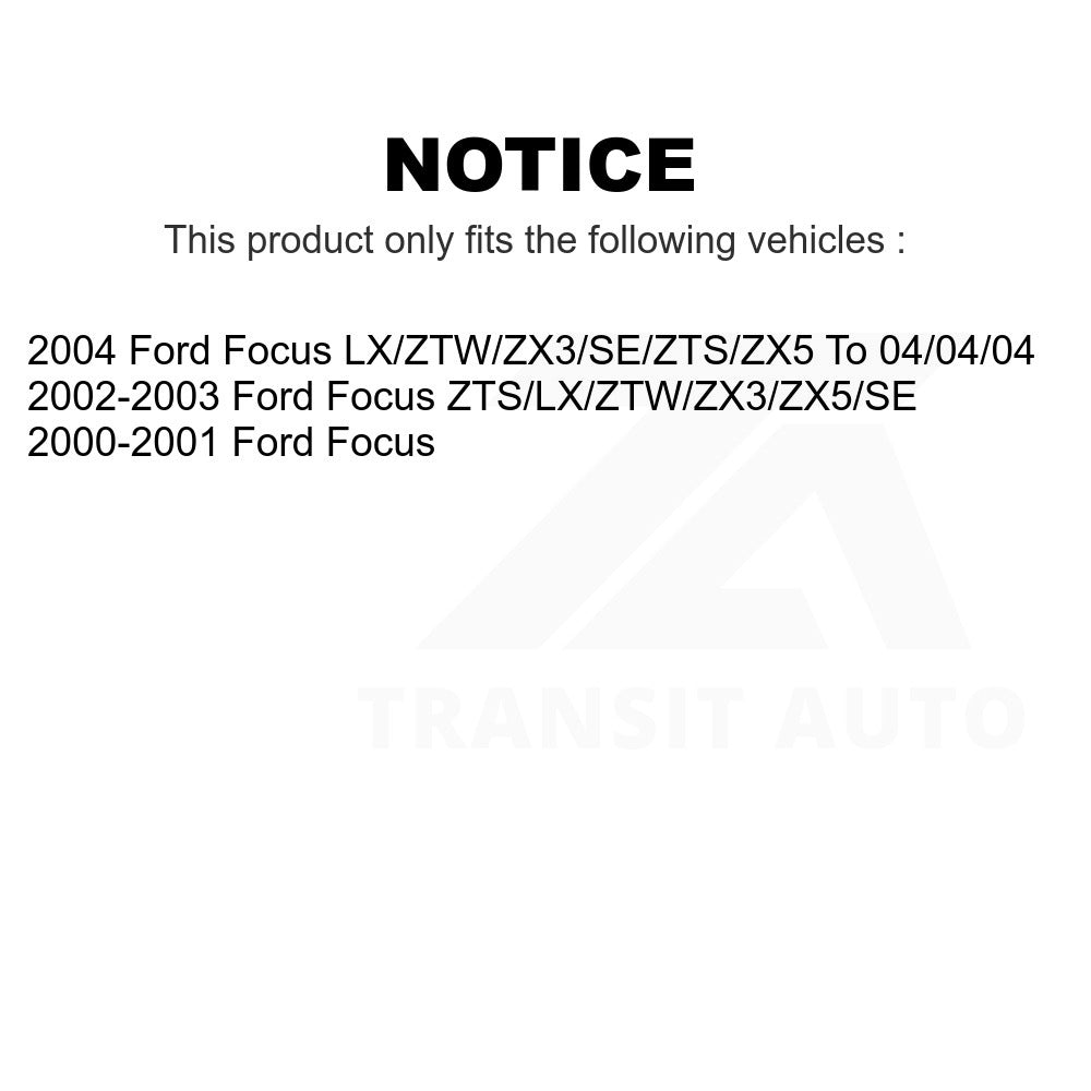 Front Semi-Metallic Disc Brake Pads NWF-PRM816 For Ford Focus
