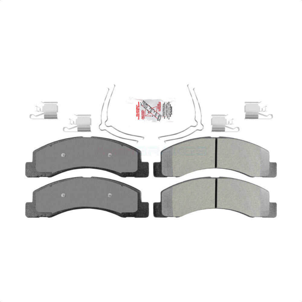 Front Semi-Metallic Disc Brake Pads NWF-PRM824 For Ford F-250 Super Duty F-350 Excursion