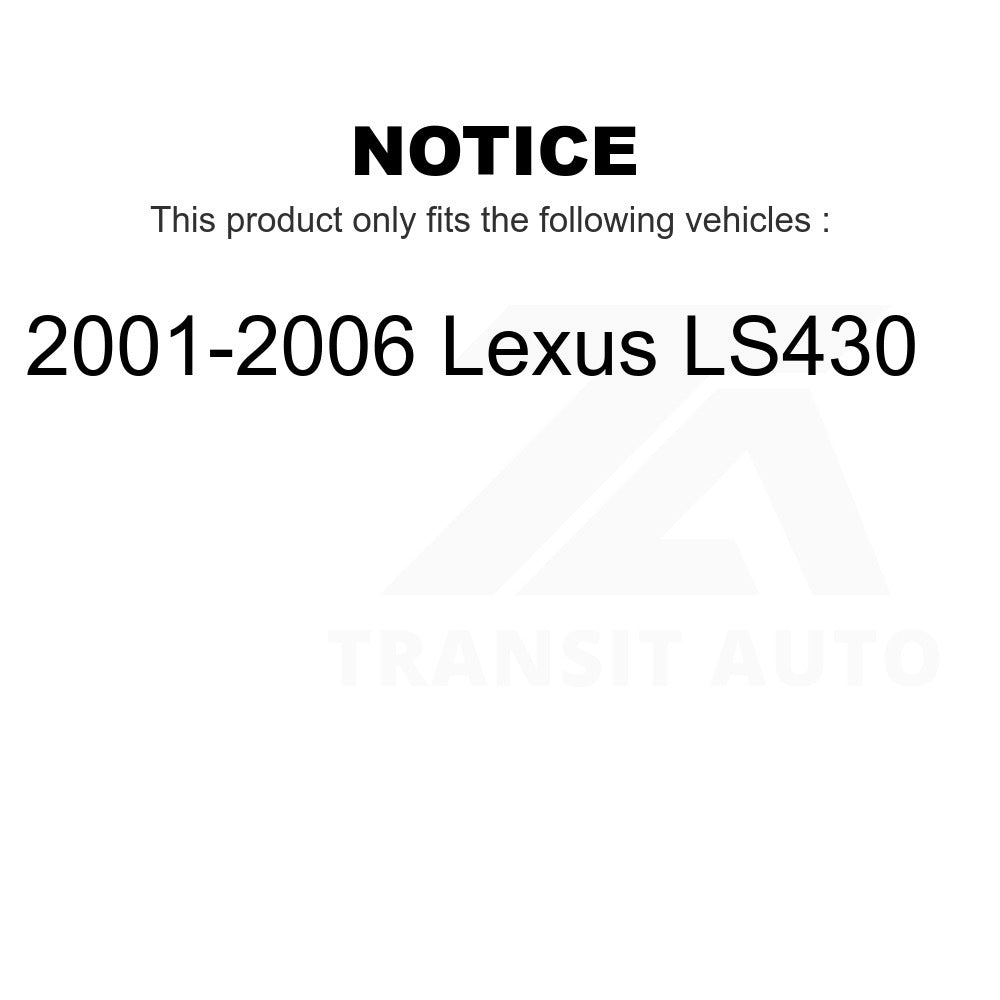 Front Semi-Metallic Disc Brake Pads NWF-PRM870 For 2001-2006 Lexus LS430
