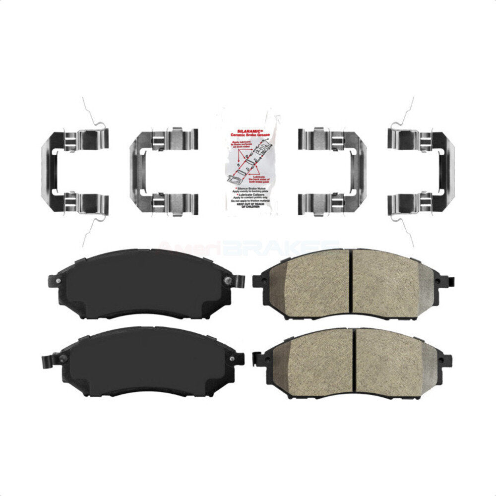 Front Semi-Metallic Disc Brake Pads NWF-PRM888 For INFINITI Nissan G37 Murano G35 Pathfinder FX35 M35 370Z 350Z EX35 M37 QX70 G25 M45 Q70 Q70L Q40 Q45 FX37 QX50 FX45 M56 EX37 M35h Renault Koleos