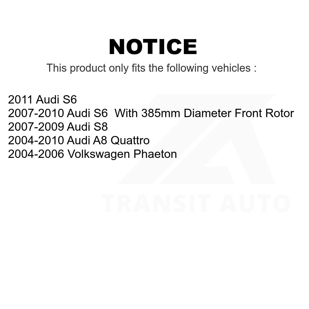 Front Semi-Metallic Disc Brake Pads PPF-D1024 For Audi A8 Quattro Volkswagen Phaeton S6 S8