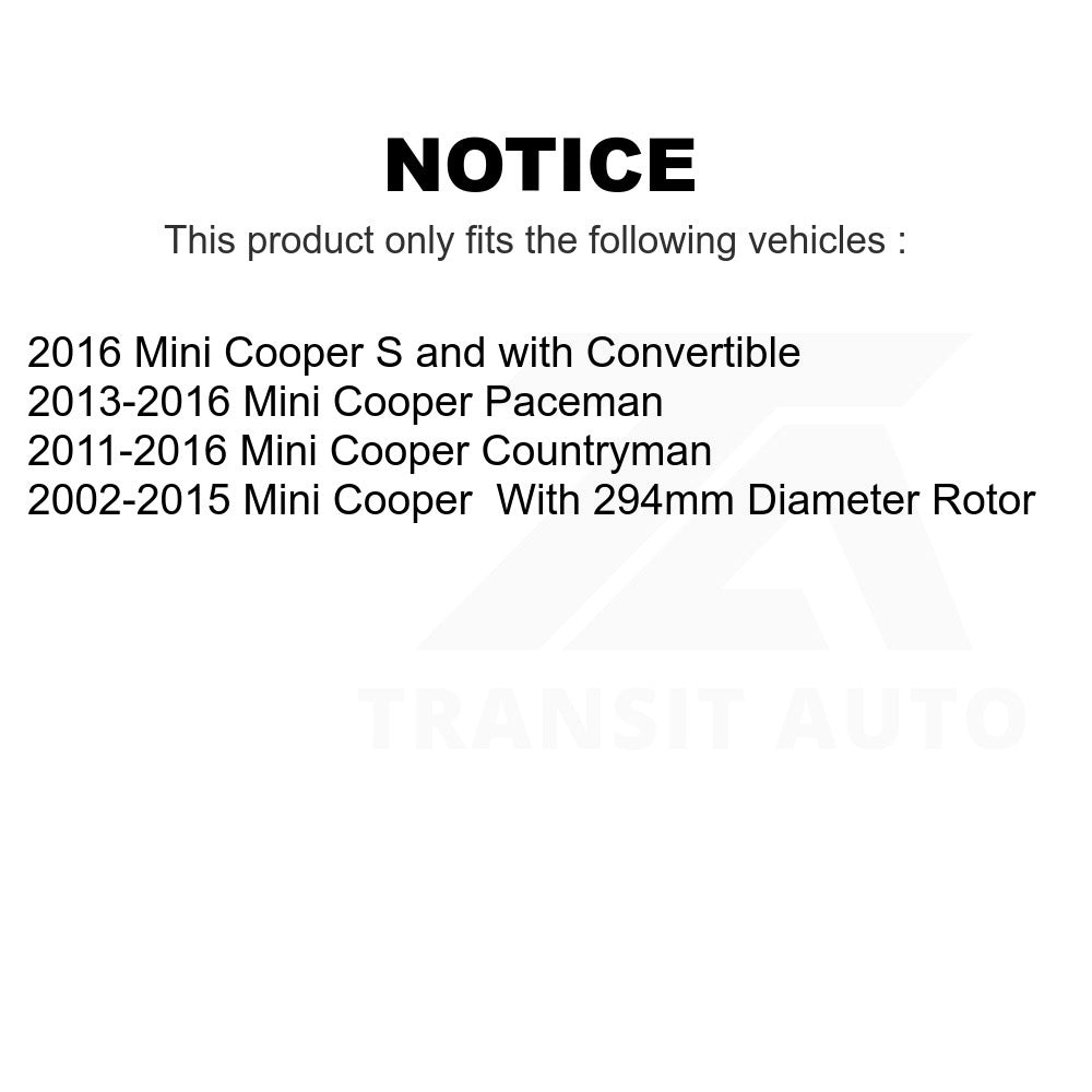Front Semi-Metallic Disc Brake Pads PPF-D1204 For Mini Cooper Countryman Paceman