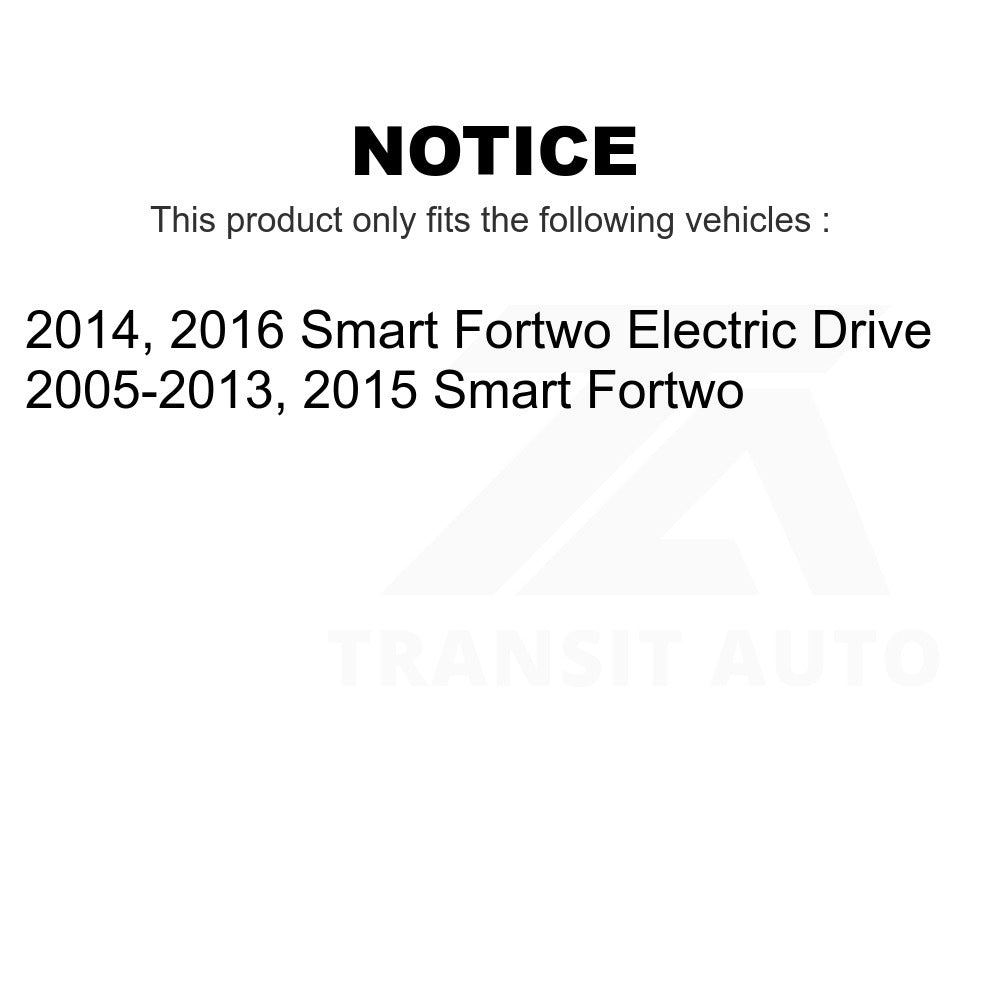 Front Semi-Metallic Disc Brake Pads PPF-D1252 For Smart Fortwo