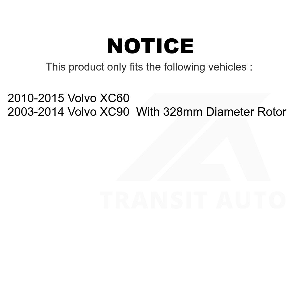 Front Semi-Metallic Disc Brake Pads PPF-D1412 For Volvo XC90 XC60