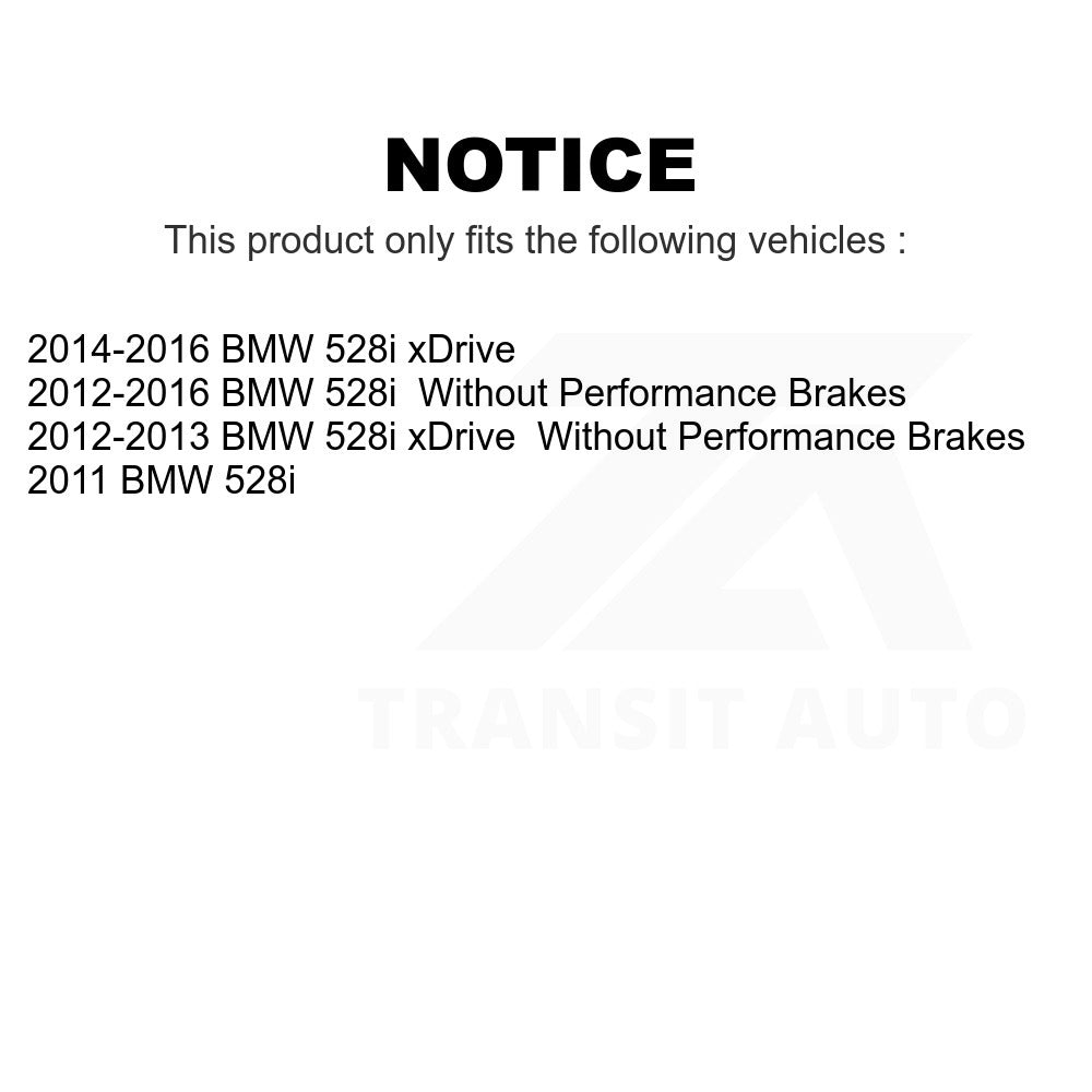 Front Semi-Metallic Disc Brake Pads PPF-D1504 For BMW 528i xDrive