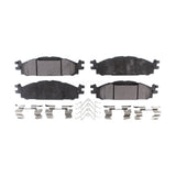 Front Semi-Metallic Disc Brake Pads PPF-D1508 For Ford Explorer Taurus Flex Lincoln MKT MKS