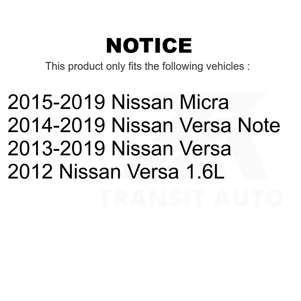 Front Semi-Metallic Disc Brake Pads PPF-D1592 For Nissan Versa Note Micra