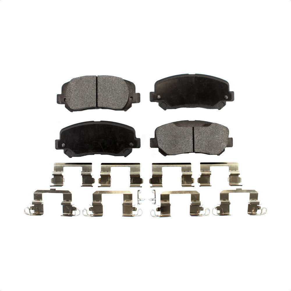Front Semi-Metallic Disc Brake Pads PPF-D1640 For 2014-2017 Jeep Cherokee With Single Piston Caliper