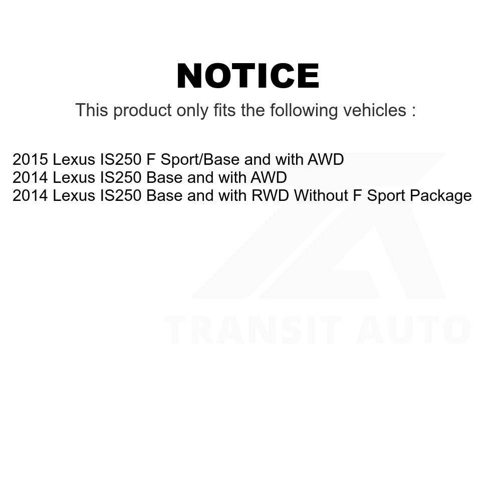 Front Semi-Metallic Disc Brake Pads PPF-D1733 For Lexus IS250