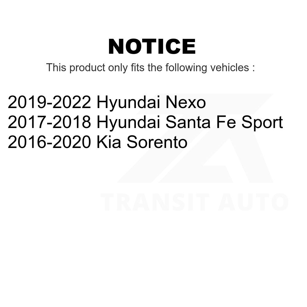 Front Semi-Metallic Disc Brake Pads PPF-D1815 For Kia Sorento Hyundai Santa Fe Sport Nexo