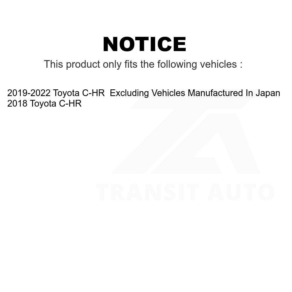 Front Semi-Metallic Disc Brake Pads PPF-D2065 For Toyota C-HR