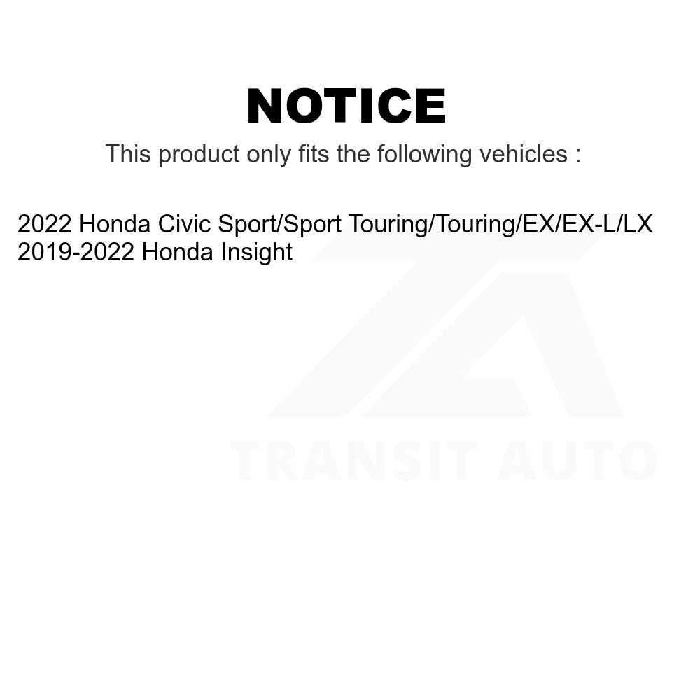 Front Semi-Metallic Disc Brake Pads PPF-D2185 For Honda Insight Civic