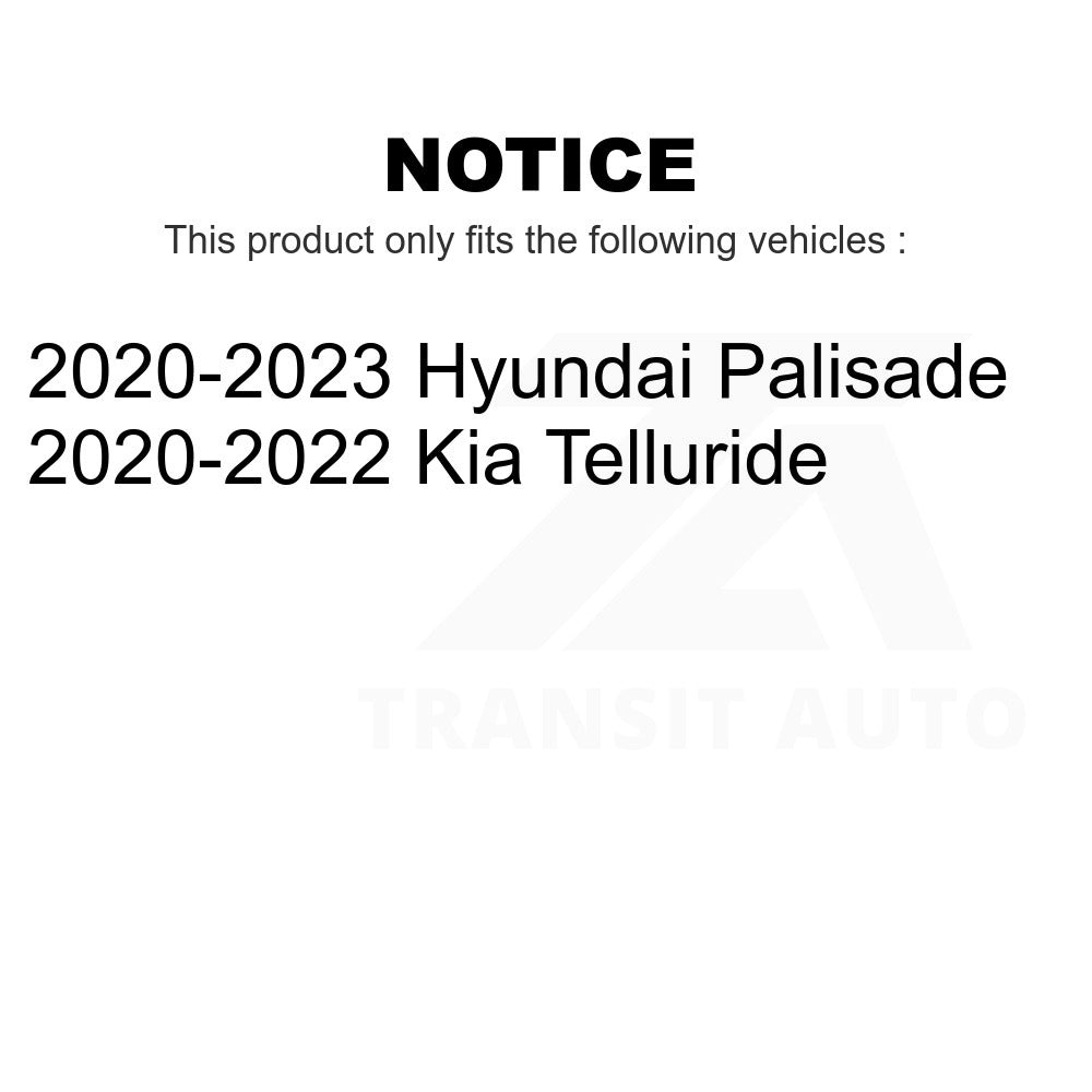 Front Semi-Metallic Disc Brake Pads PPF-D2215 For Kia Telluride Hyundai Palisade
