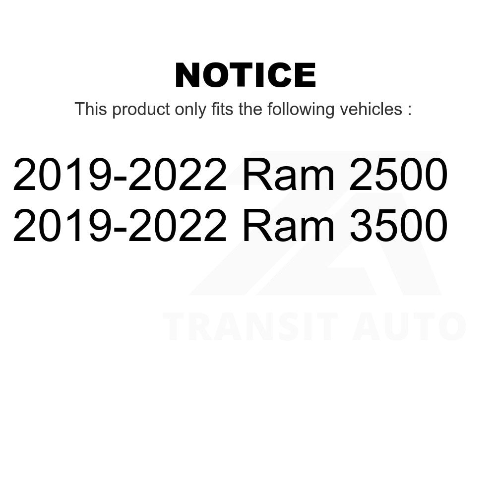 Front Semi-Metallic Disc Brake Pads PPF-D2223 For 2019-2022 Ram 2500 3500