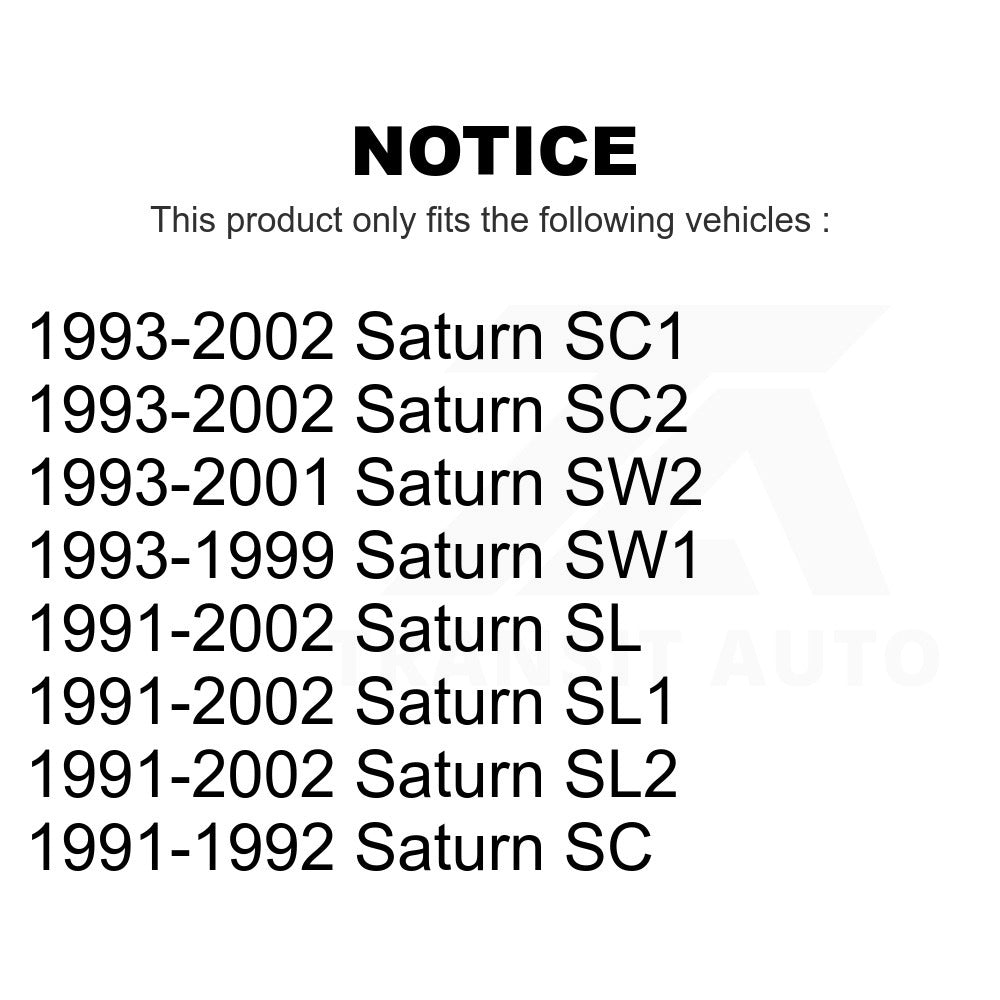 Front Semi-Metallic Disc Brake Pads PPF-D507 For Saturn SL2 SL1 SC2 SL SC1 SW2 SW1 SC