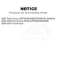 Front Semi-Metallic Disc Brake Pads PPF-D816 For Ford Focus