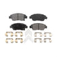 Front Semi-Metallic Disc Brake Pads PPF-D948 For Honda Civic Fit Acura RSX ILX CR-Z del Sol