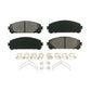 Front Semi-Metallic Disc Brake Pads SIM-1324 For Toyota Highlander Lexus Sienna RX350 NX200t RX450h NX300 RX350L Camry NX300h RX450hL Avalon Subaru bZ4X NX250 NX350 NX350h NX450h+ Solterra RAV4 Prime