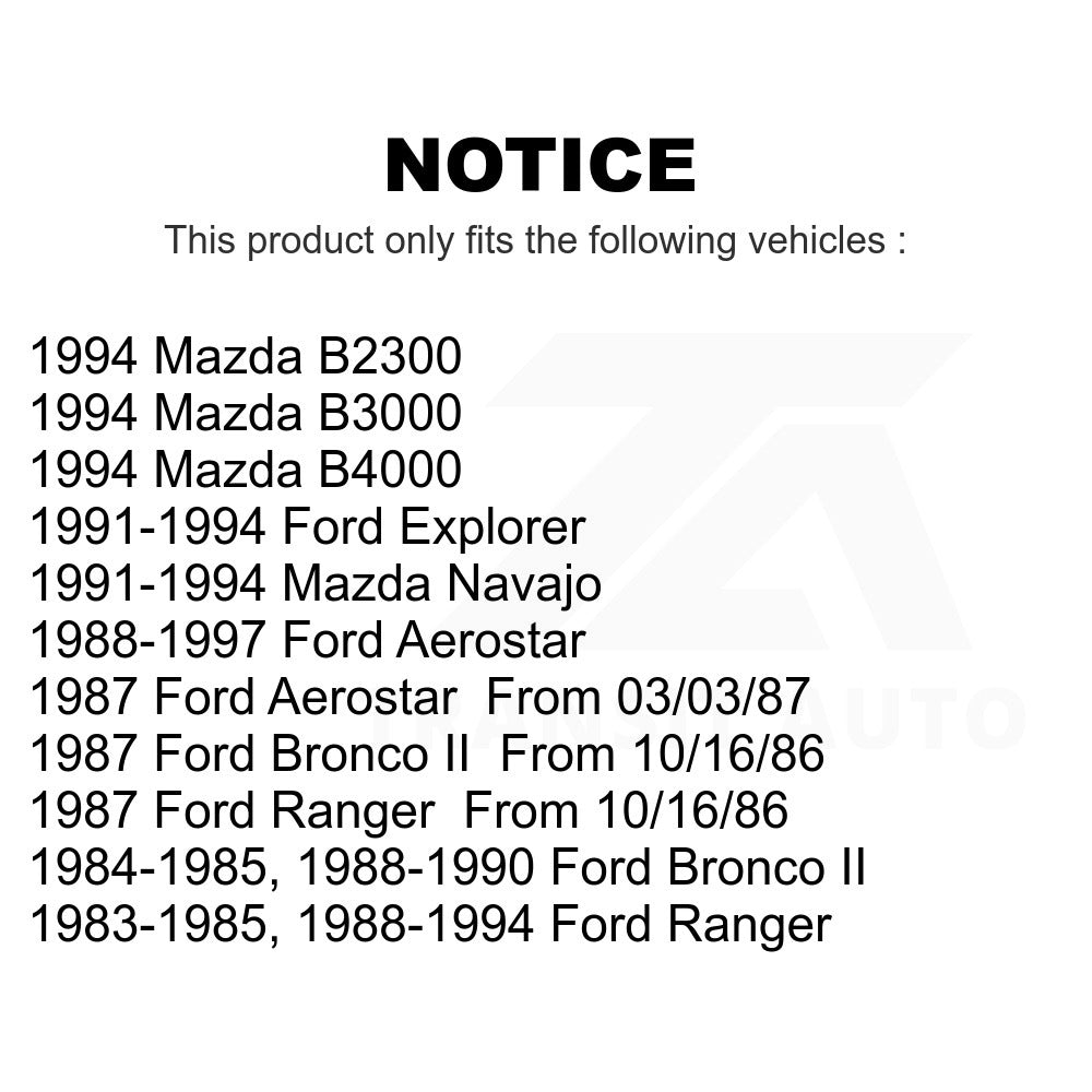 Front Semi-Metallic Disc Brake Pads SIM-249 For Ford Ranger Explorer Aerostar Bronco II Mazda B4000 B3000 B2300 Navajo