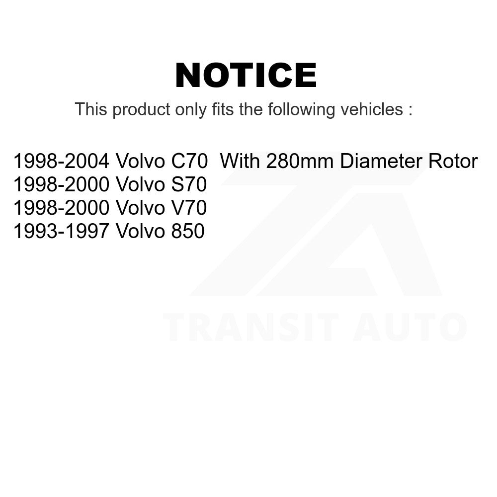 Front Semi-Metallic Disc Brake Pads SIM-618 For Volvo S70 850 V70 C70