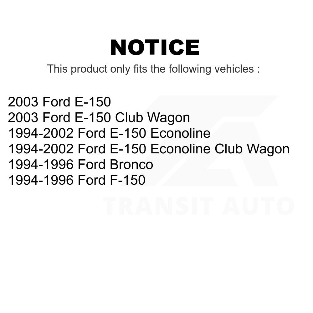 Front Semi-Metallic Disc Brake Pads SIM-632 For Ford F-150 E-150 Econoline Bronco Club Wagon