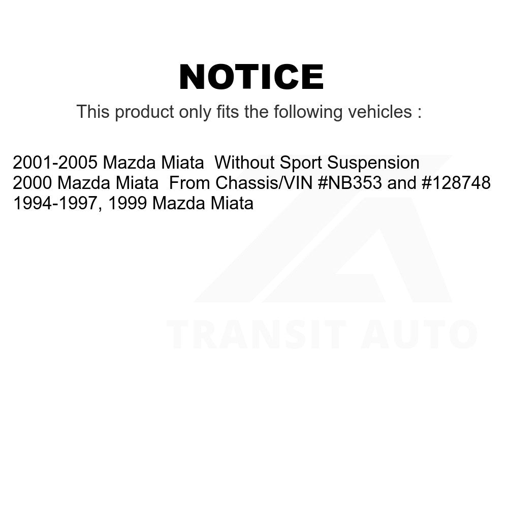 Front Semi-Metallic Disc Brake Pads SIM-635 For Mazda Miata