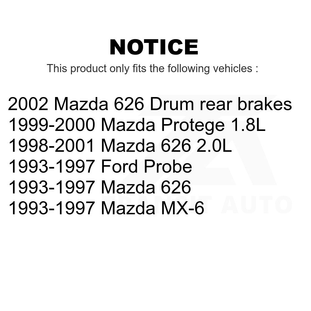 Front Semi-Metallic Disc Brake Pads SIM-637 For Mazda 626 Protege Ford Probe MX-6