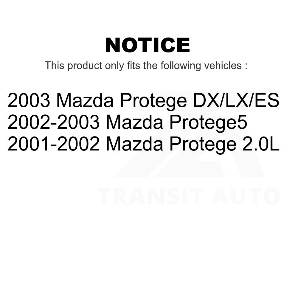 Front Semi-Metallic Disc Brake Pads SIM-893 For Mazda Protege Protege5