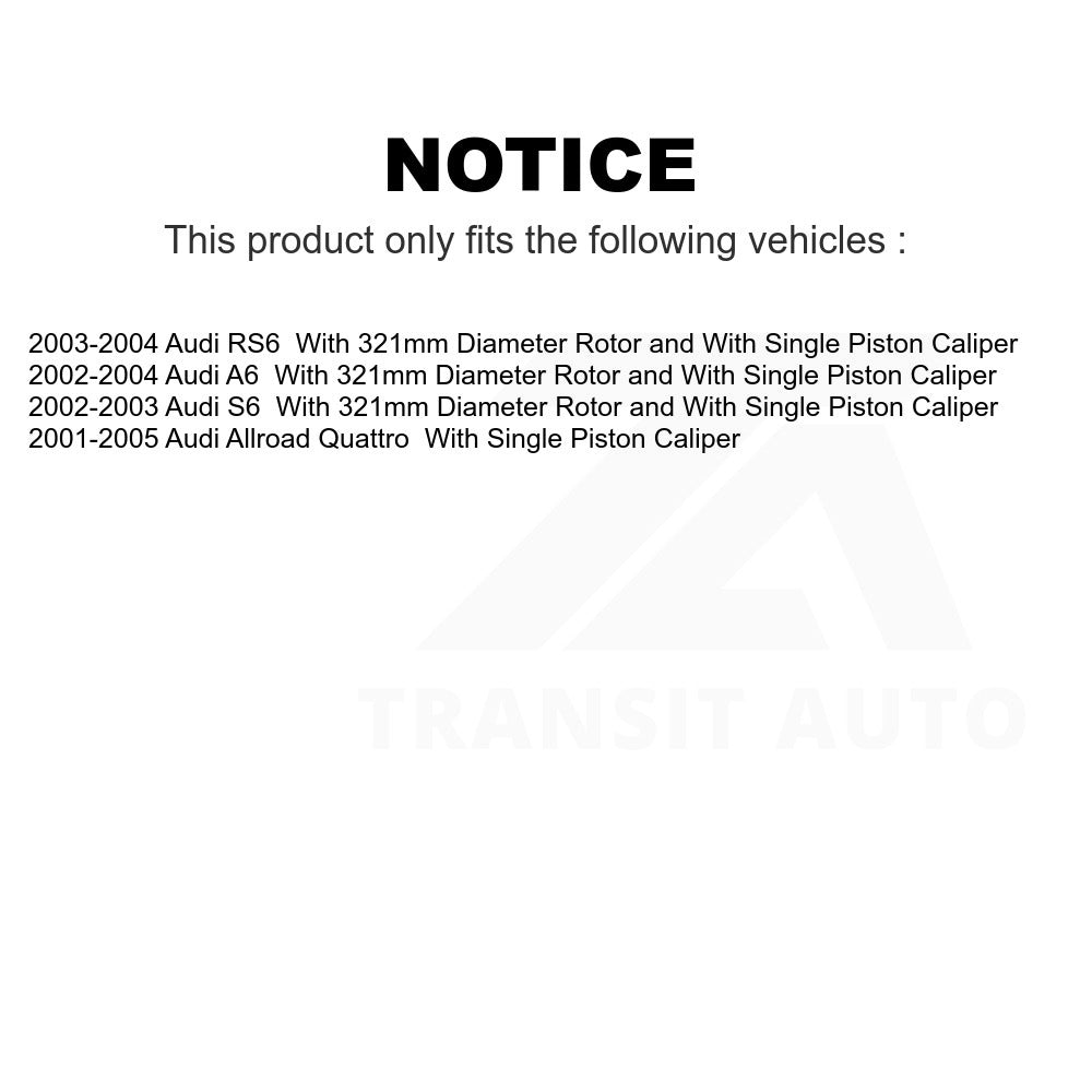 Front Semi-Metallic Disc Brake Pads SIM-915 For Audi Allroad Quattro A6 RS6 S6