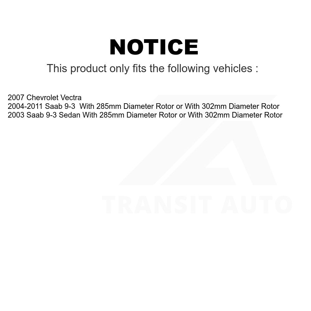 Front Semi-Metallic Disc Brake Pads SIM-972 For Saab 9-3 Chevrolet Vectra