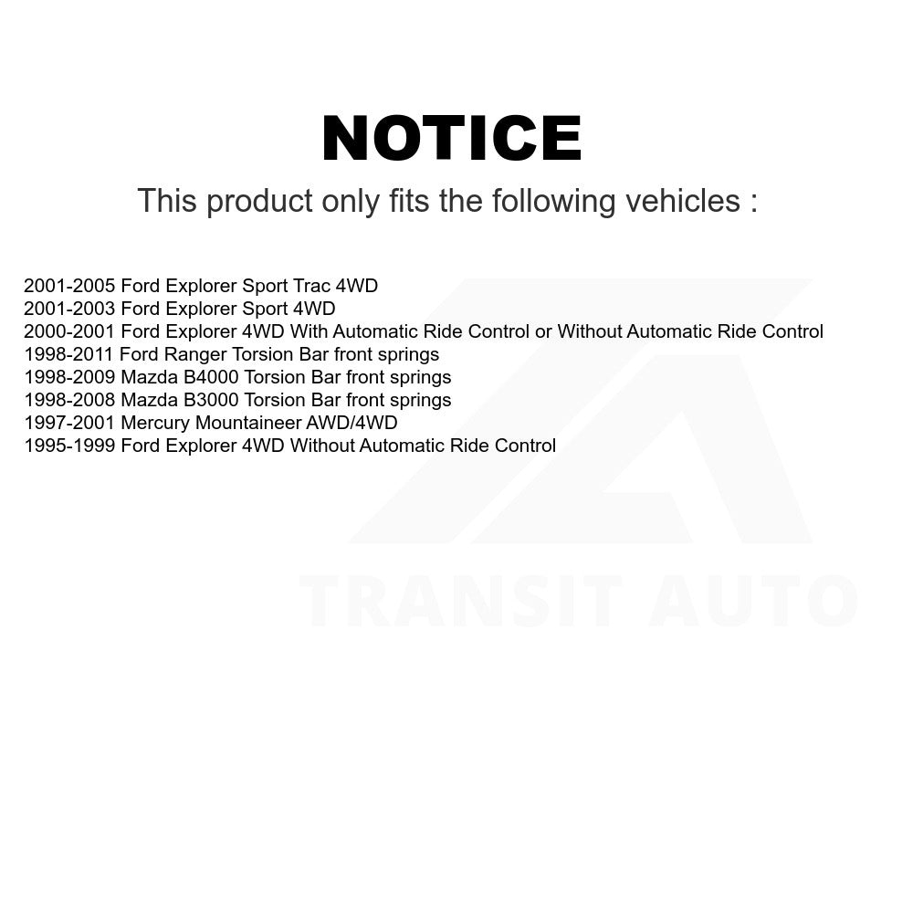 Front Shock Absorber 78-37122 For Ford Ranger Explorer Sport Trac Mazda Mercury Mountaineer B3000 B4000