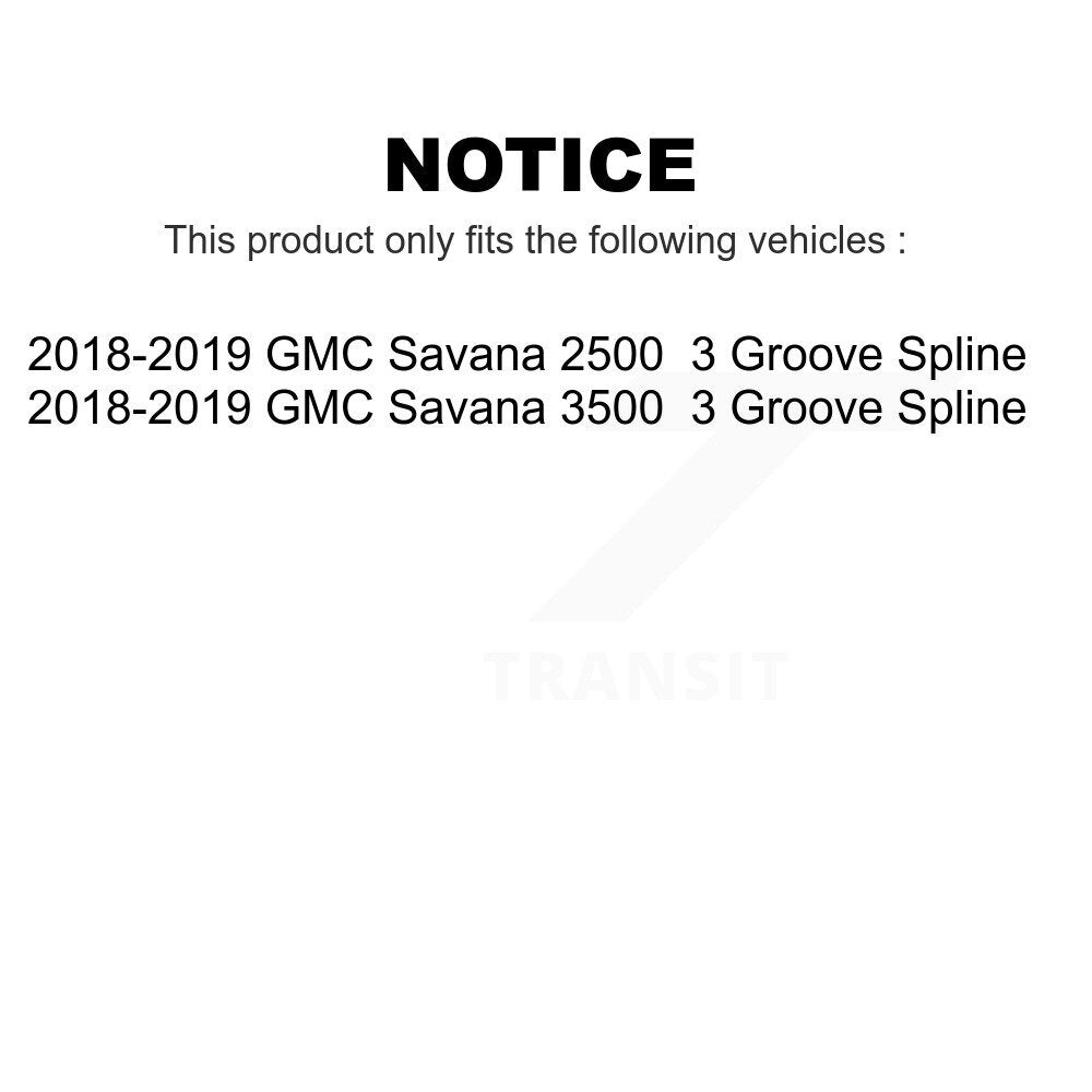 Front Steering Tie Rod End Ball Joints Idler Arm Pitman Kit For 2018-2019 GMC Savana 3500 2500 3 Groove Spline KTR-103958
