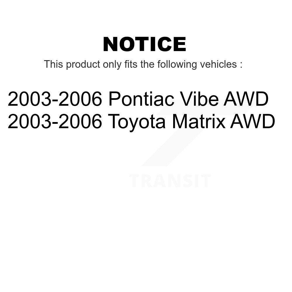 Front Steering Tie Rod End Kit For 2003-2006 Toyota Matrix Pontiac Vibe AWD KTR-101985