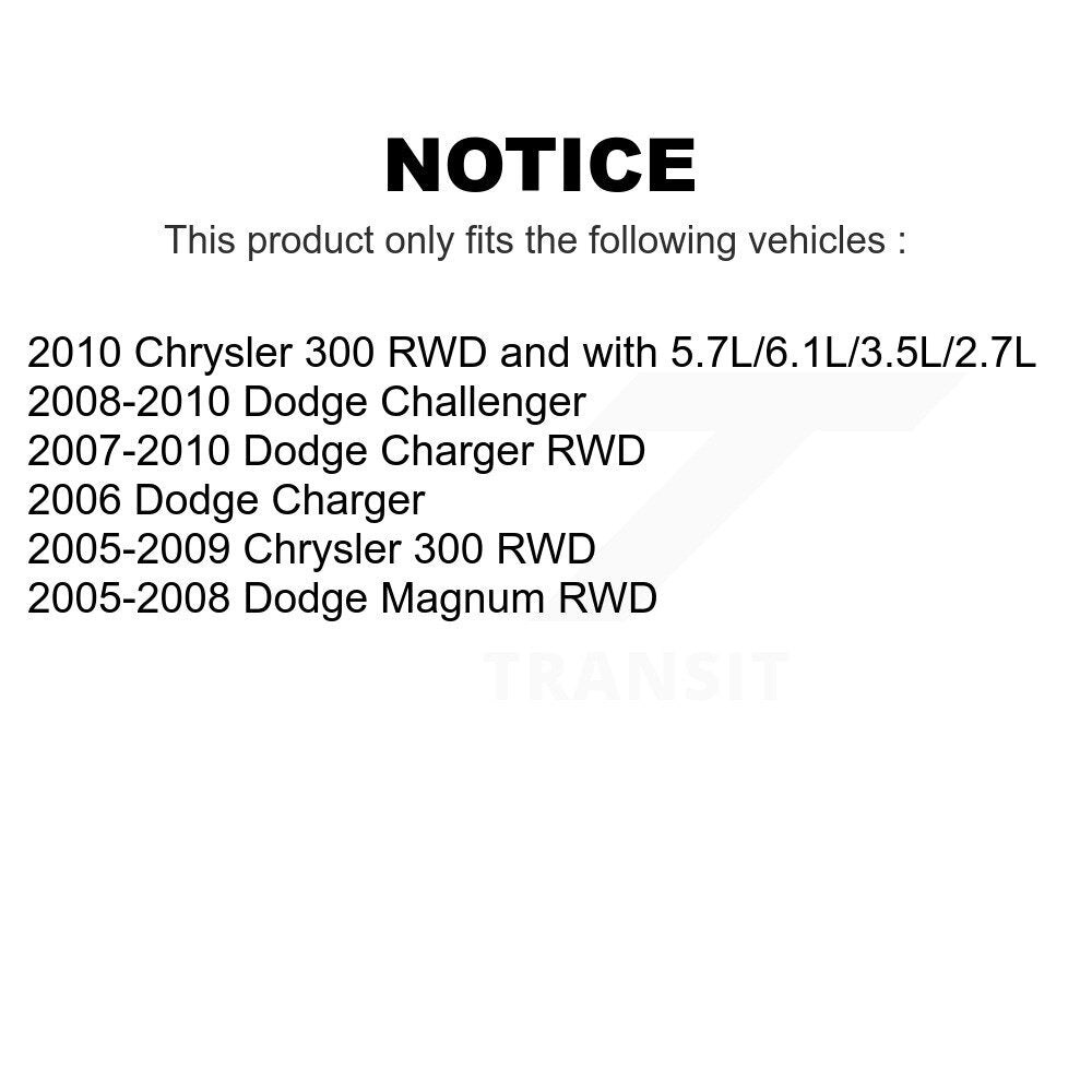 Front Steering Tie Rod End Kit For Dodge Chrysler 300 Charger Magnum Challenger KTR-101979