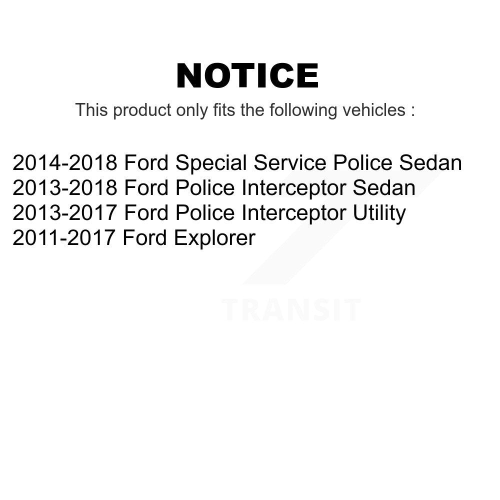 Front Steering Tie Rod End Kit For Ford Explorer Police Interceptor Utility Sedan Special Service KTR-101949