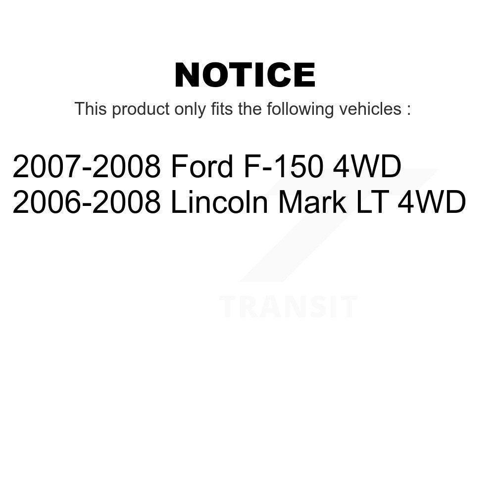 Front Steering Tie Rod End Kit For Ford F-150 Lincoln Mark LT 4WD KTR-101922