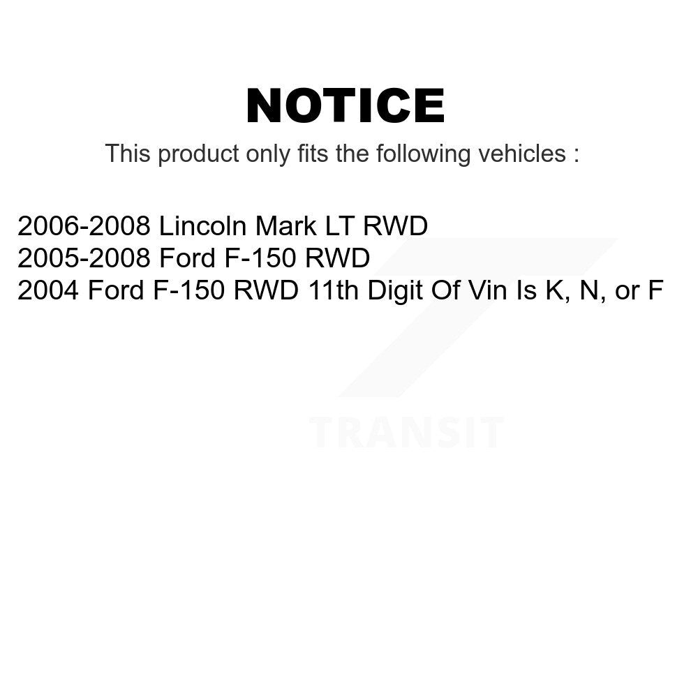 Front Steering Tie Rod End Kit For Ford F-150 Lincoln Mark LT RWD KTR-101921