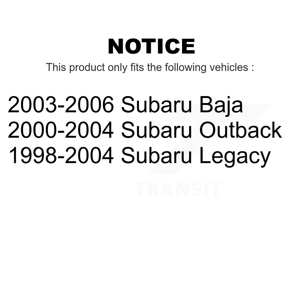 Front Steering Tie Rod End Kit For Subaru Outback Legacy Baja KTR-101890