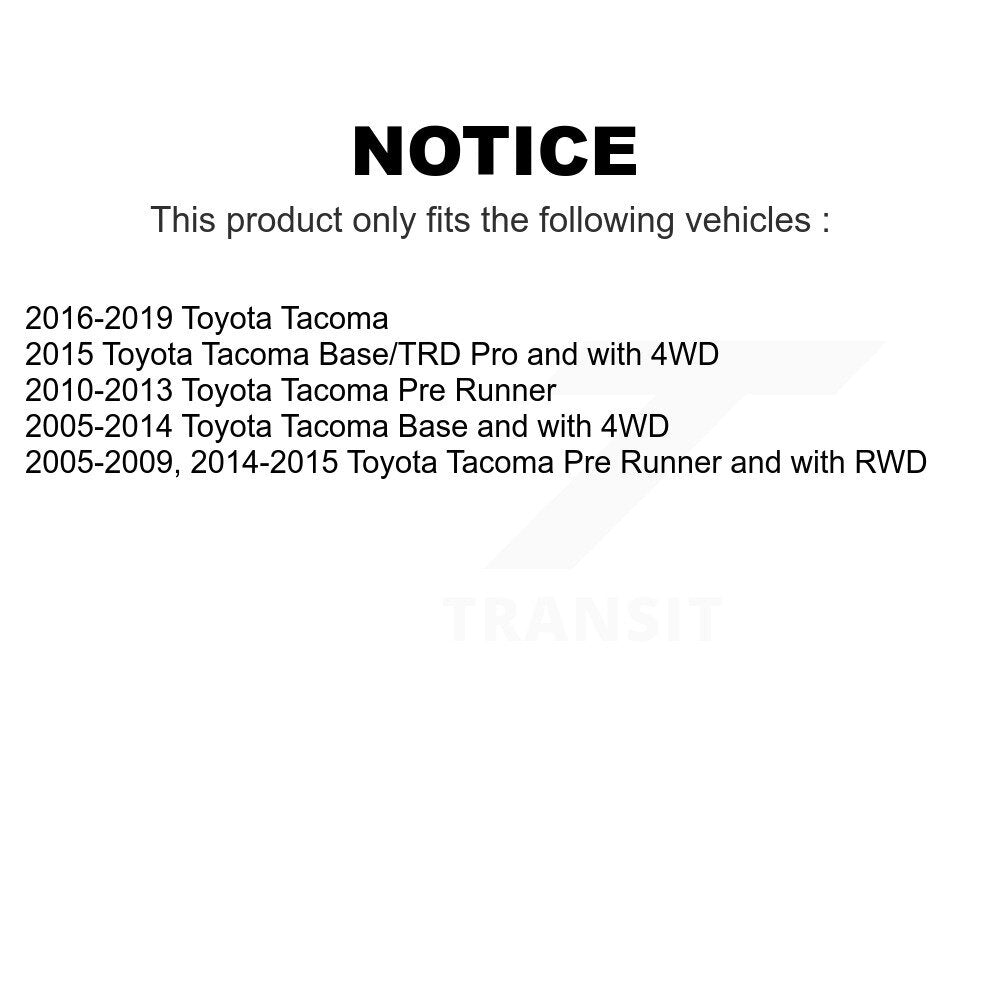 Front Steering Tie Rod End Kit For Toyota Tacoma KTR-101929