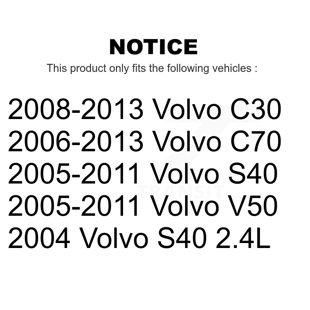 Front Steering Tie Rod End Kit For Volvo S40 C70 C30 V50 KTR-103865